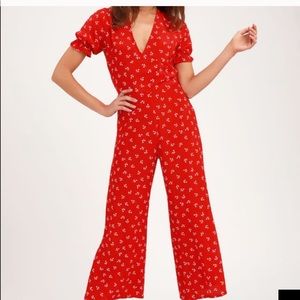 Faithfull the Brand Red Jumpsuit